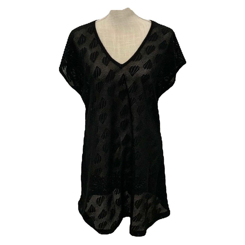 Vintage Mesh Shell Swim Cover Dress M